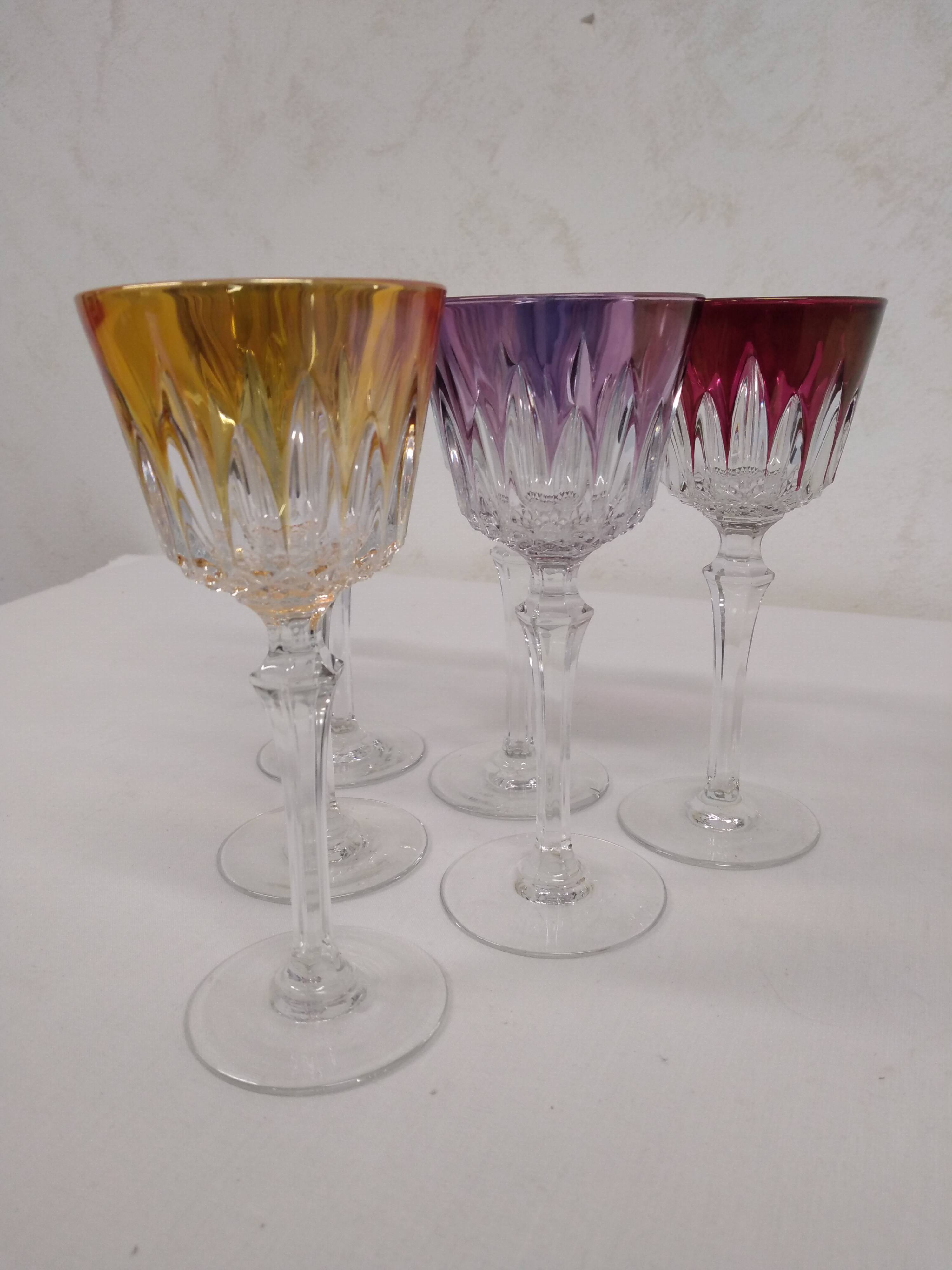 Colorful stemware