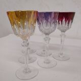 Verres à pied colorées
