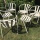 Lot of 5 vintage garden chairs