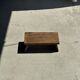 Small low bench in old teak from Indonesia H16 L39