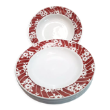 6 assiettes creuses l’Amandinoise