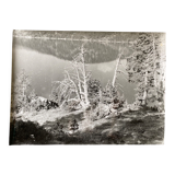 Photo silver dead tree in front of lake n°4 bernard darot xxth