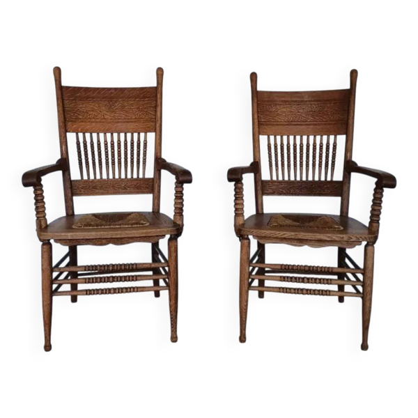 Chaises Belle Epoque uniques (chaises shaker)