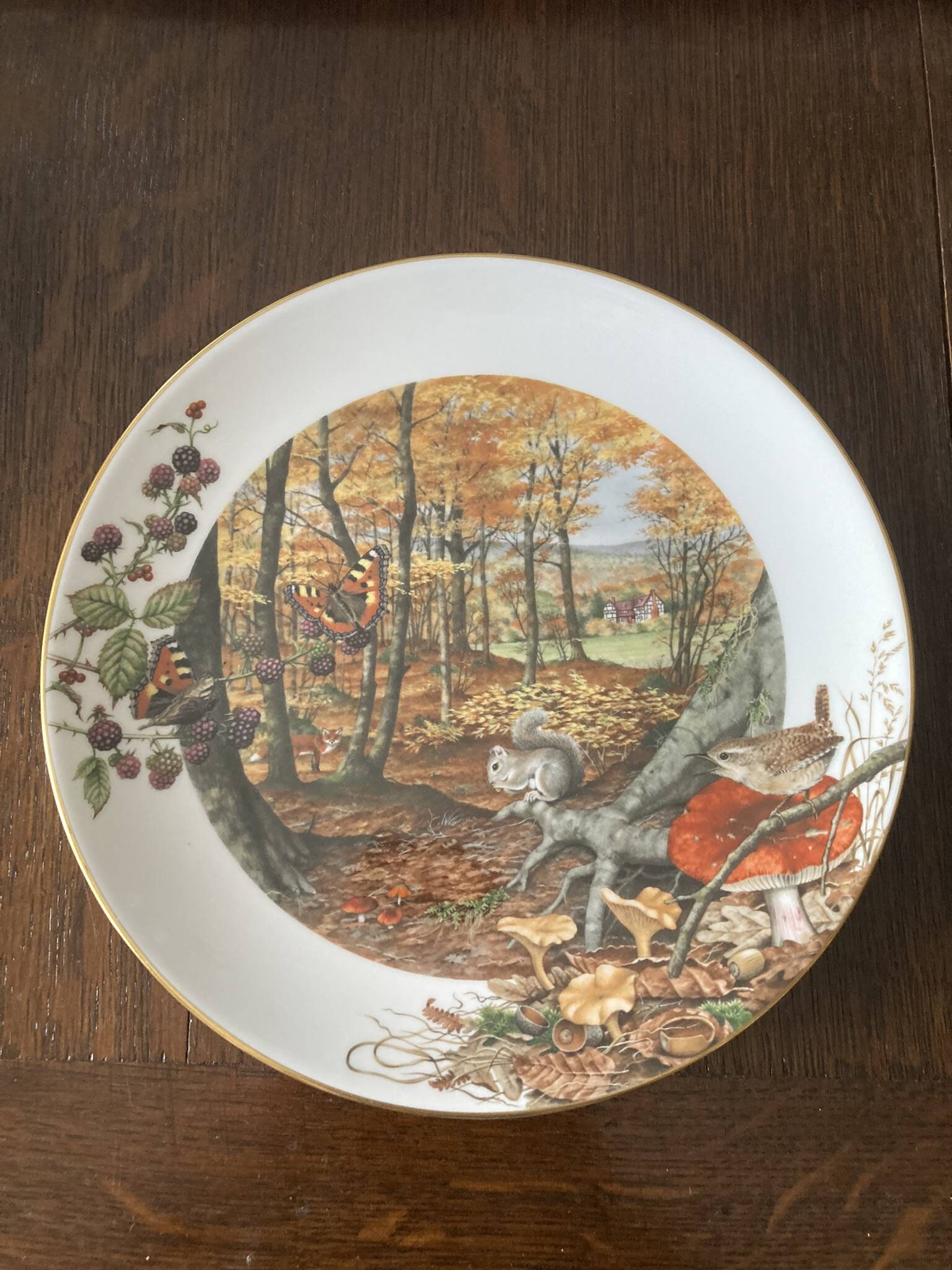 Set of 12 decorative plates Royal Worcester – Peter Barrett – Edition