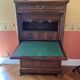Antique secretary in flamed walnut, Louis-Philippe period.