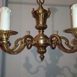 Lustre doré laiton 6 branches