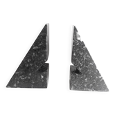 Pair of marble bookends 1970s Height 18.2 cm