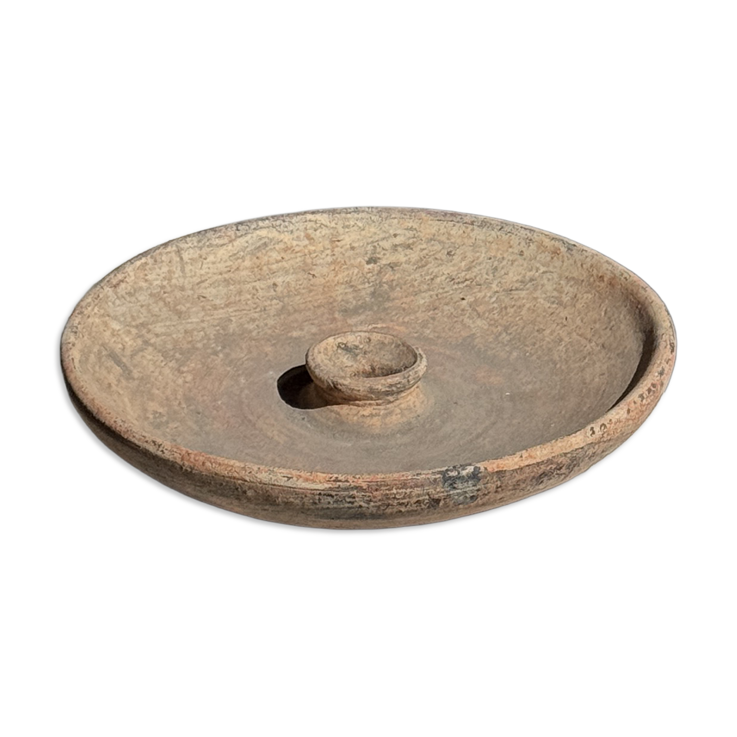 Artisanal dish in ancient Indonesian terracotta D24 H5
