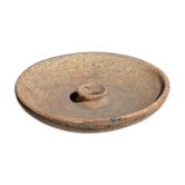 Plat artisanal en terre cuite ancien indonésien D24 H5