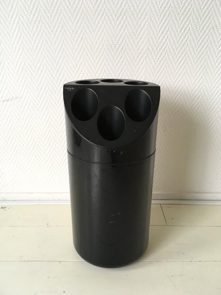 Midcentury black ‘Manade' umbrella stand, Paris