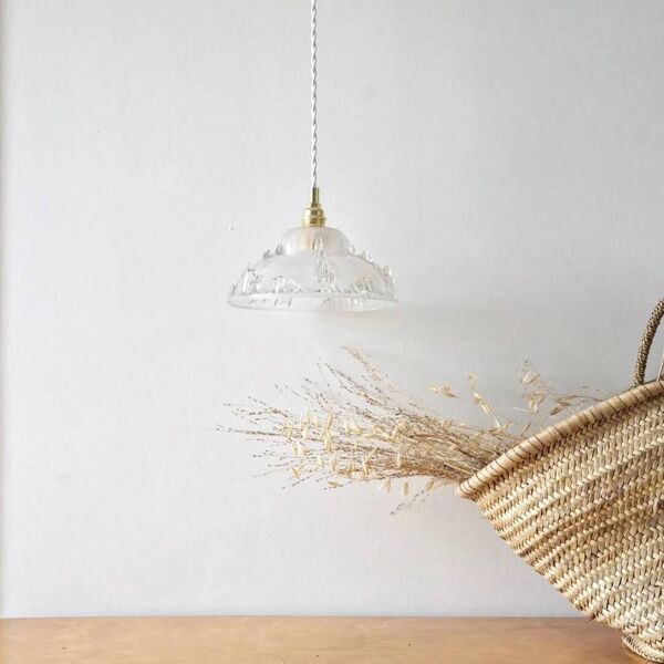 Suspension tulipe ancienne Ezan
