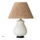 Coastal Table Lamp in Faux Wicker, Manises, Spain, 1960s, New Jute Shade