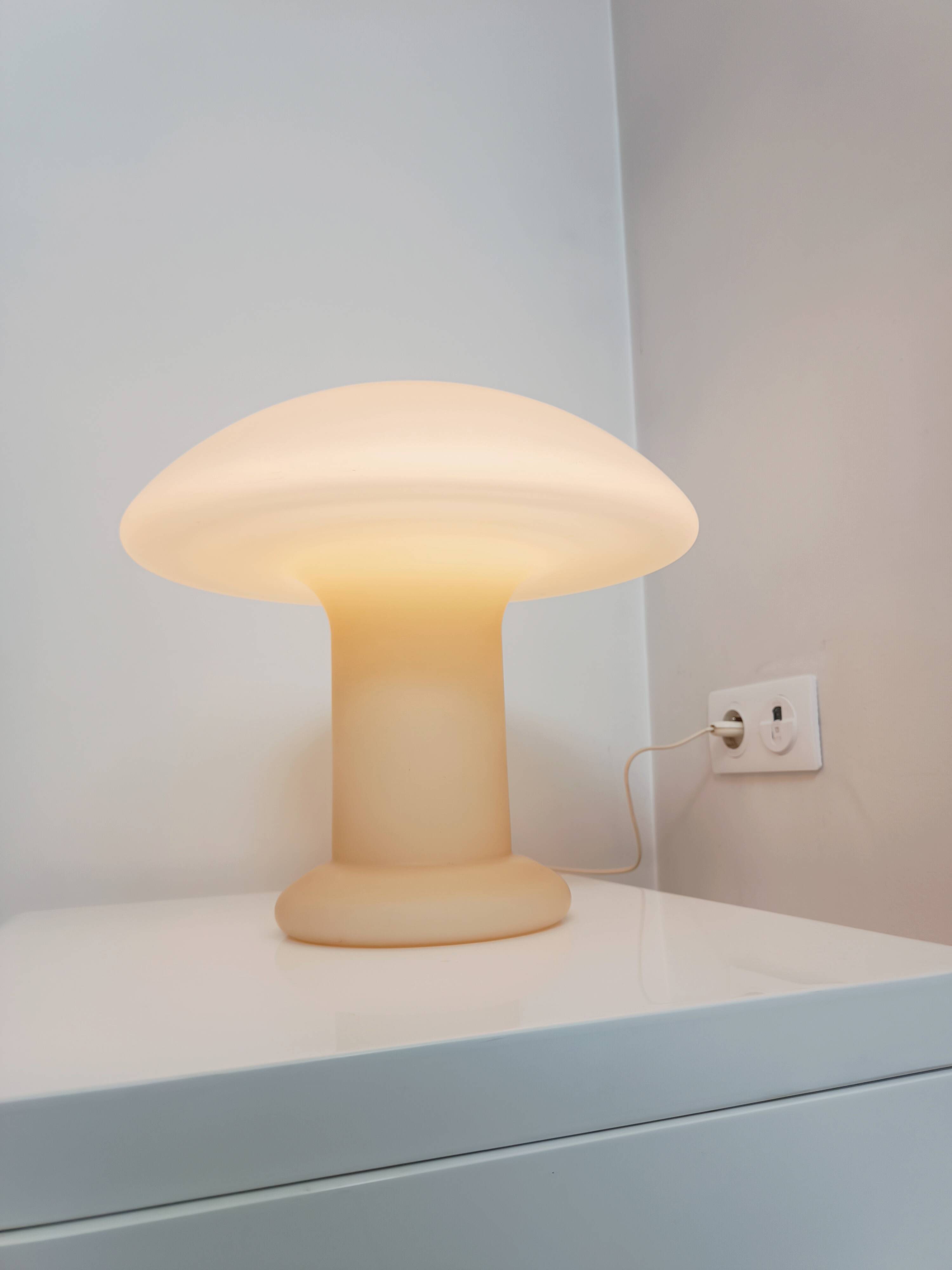 Lampe champignon par Hustadt Leuchten 1970s Grand modèle