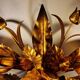Italian ceiling light in gold-tone metal, 1970s