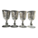 4 19th century water glasses – Établissements Legras