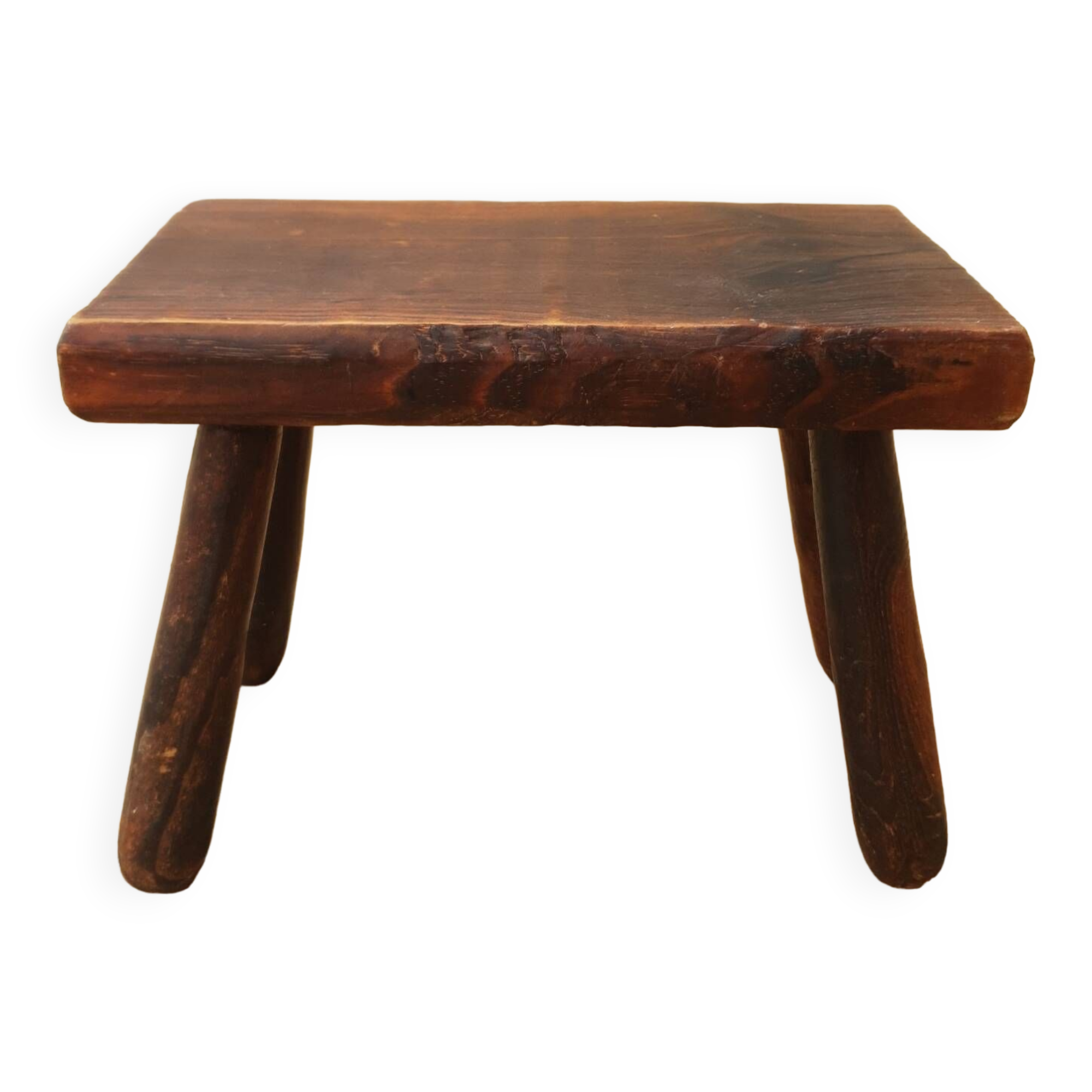 Antique elm stool