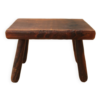 Antique elm stool