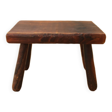 Antique elm stool