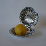 Shell pocket in silver metal from the 60s and 70s