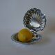 Shell pocket in silver metal from the 60s and 70s