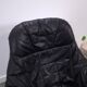 Draaibare zwart leren fauteuil H.W. Klein voor Bramin uit Denemarken