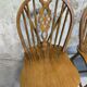 3 vintage Windsor wheelback chairs