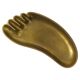 Bowl or sculptural plate in the shape of a foot by Werkstätte Hagenauer, mid-century, brass, Austria.