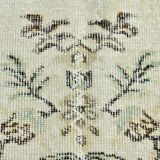 6x9 Light Green & Beige Turkish Vintage Rug, 173x267Cm