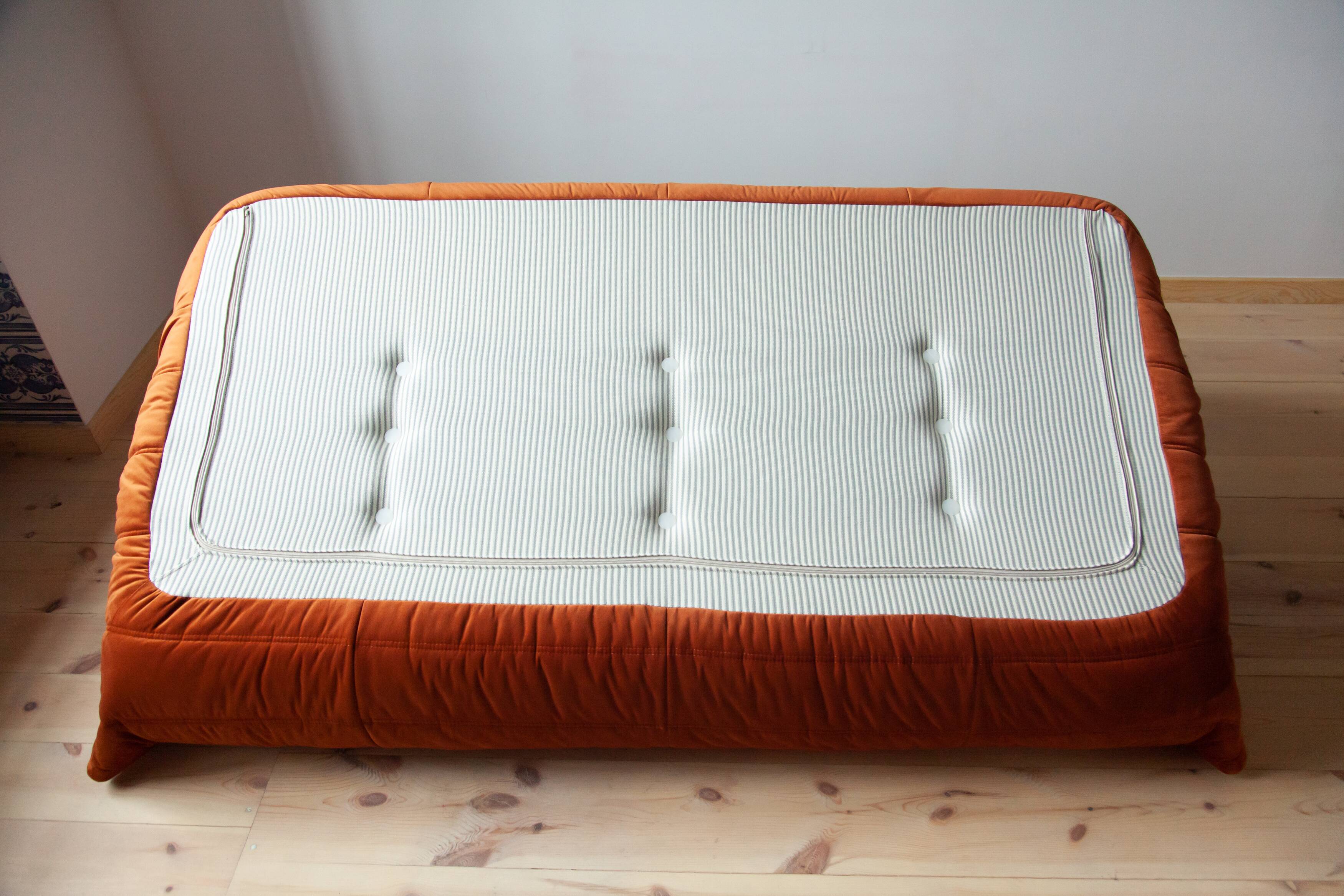 3-seater sofa, armchair and ottoman Togo model designed by Michel Ducaroy 1973