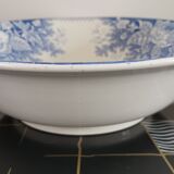 Salad bowl in iron earth Sarreguemines U & C model "Planter"