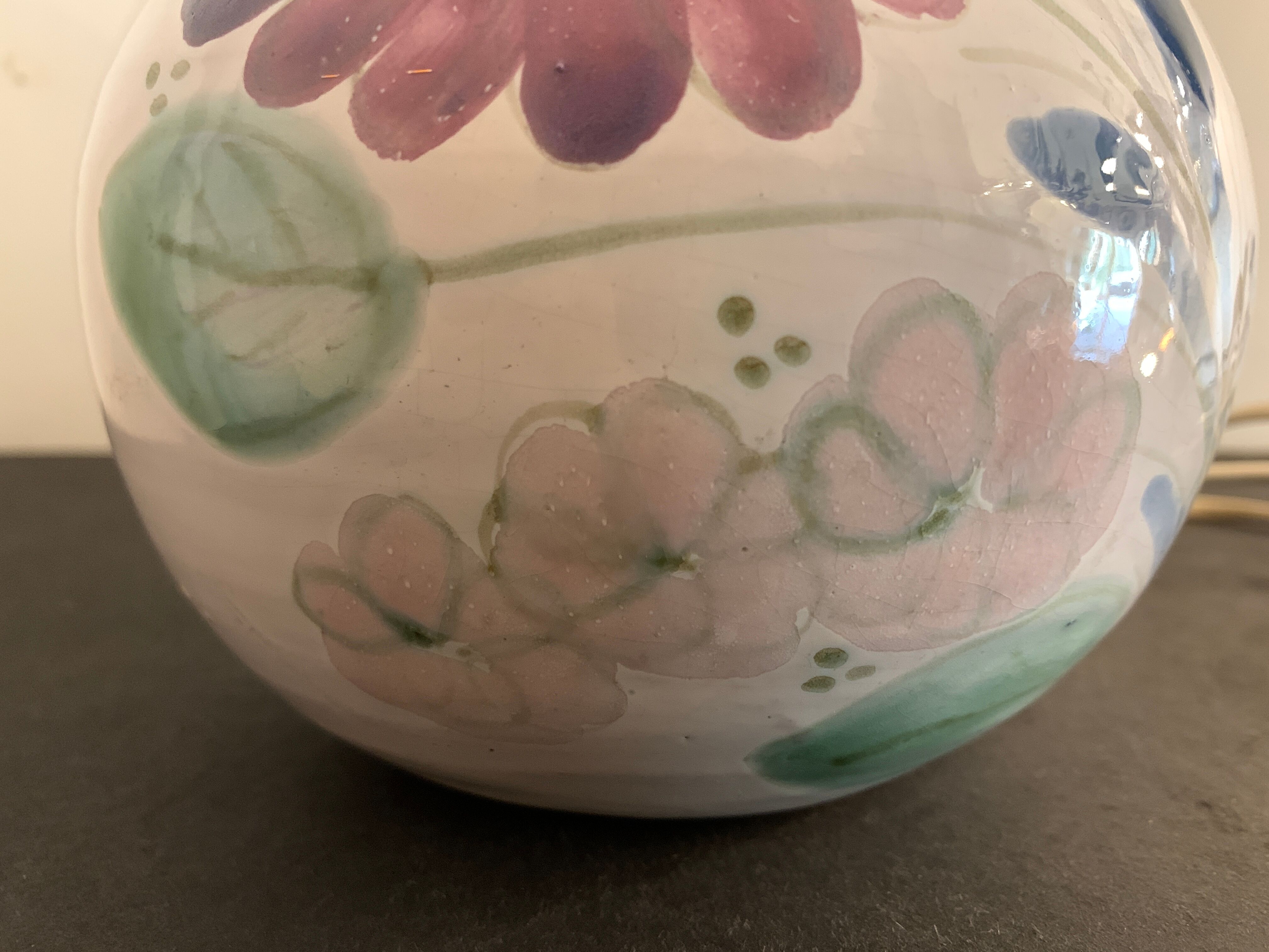 Contemporary ceramic lamp foot Maja