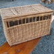 Wicker basket vintage pigeons