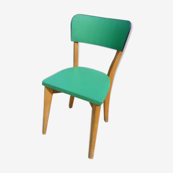 Chair vintage in green leatherette