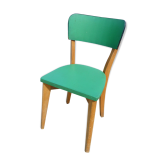 Chair vintage in green leatherette