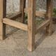 Vintage workshop stool in solid wood – sandblasted