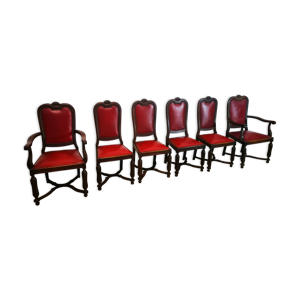 suite de 6 chaises Louis XV