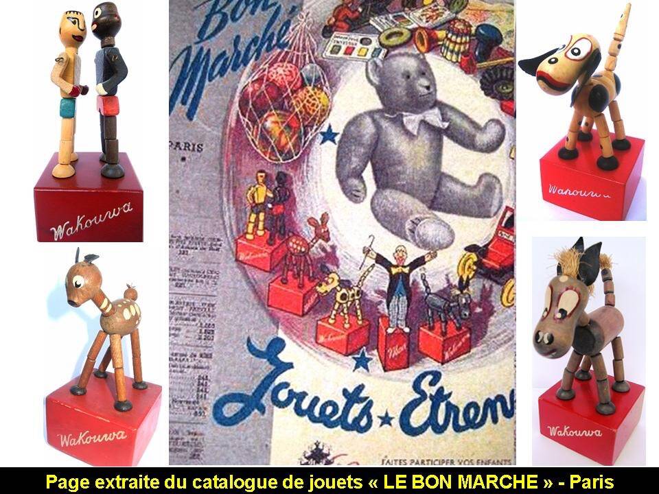 Rare and authentic Wakouwa Vintage, Giraffe model, 1950s