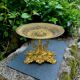 Large fruit bowl in solid brass Neo-Renaissance