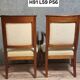 Pair of Empire period armchairs, in mahogany and gilded bronze.