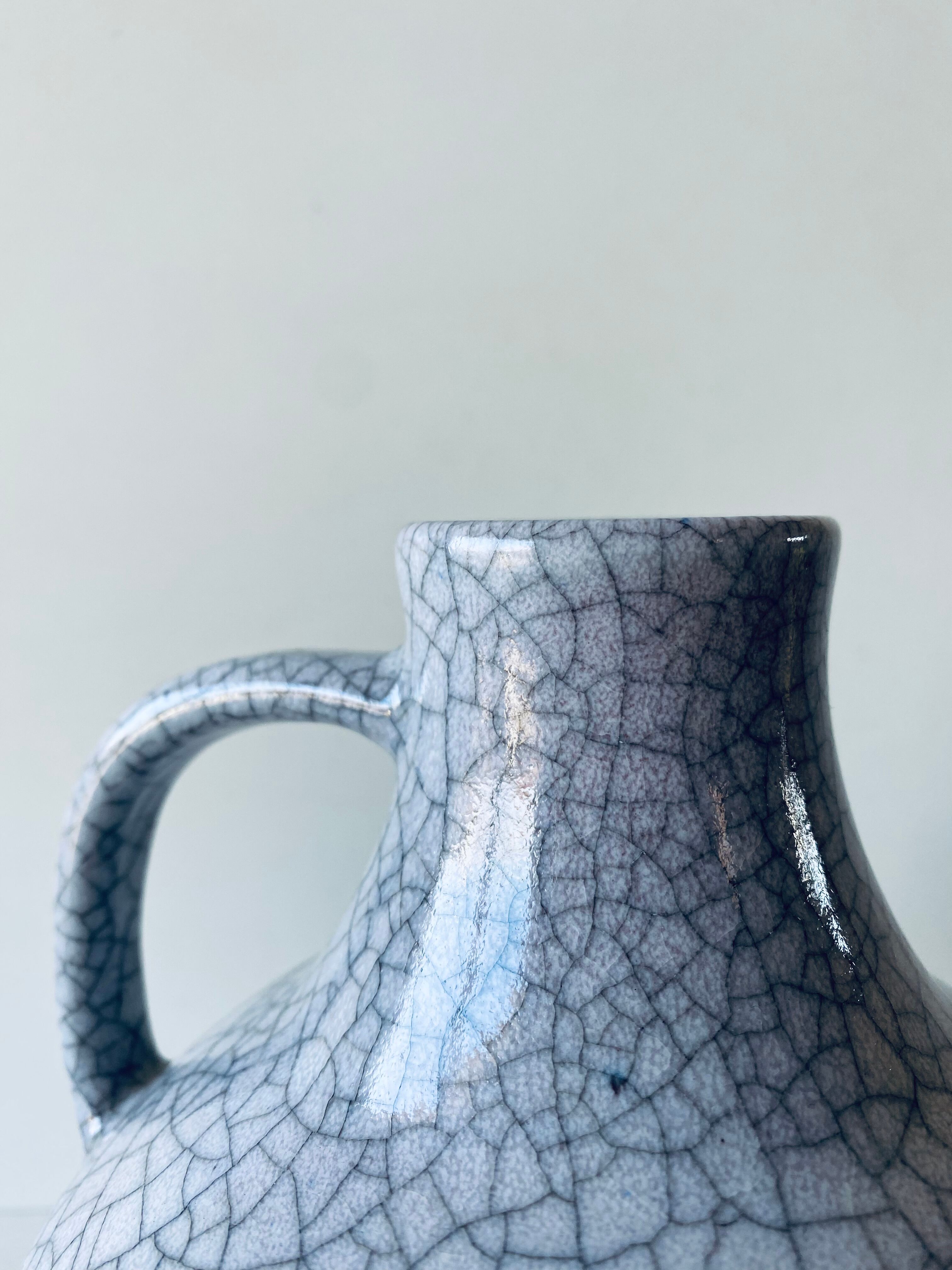 Vintage ceramic pottery cracked effect