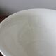 Salad bowl in white earthenware iron earth Digoin Sarreguemines