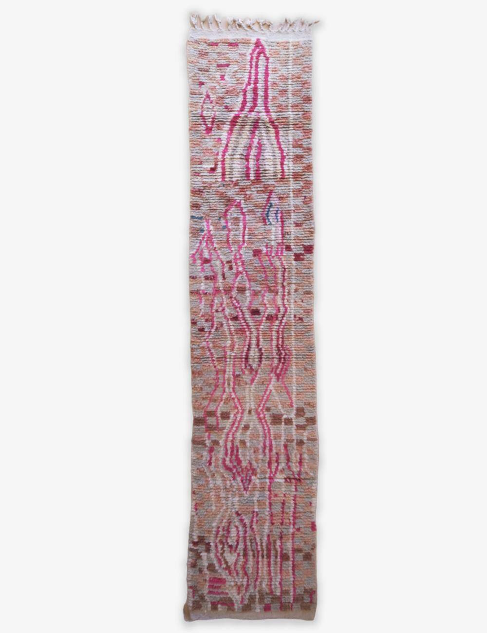 Pink Hallway Rug - 391 x 83 cm