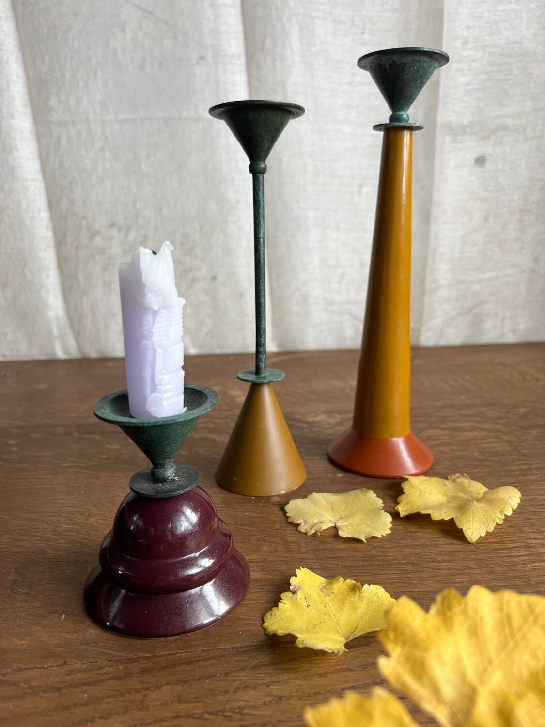 Memphis trio candlesticks