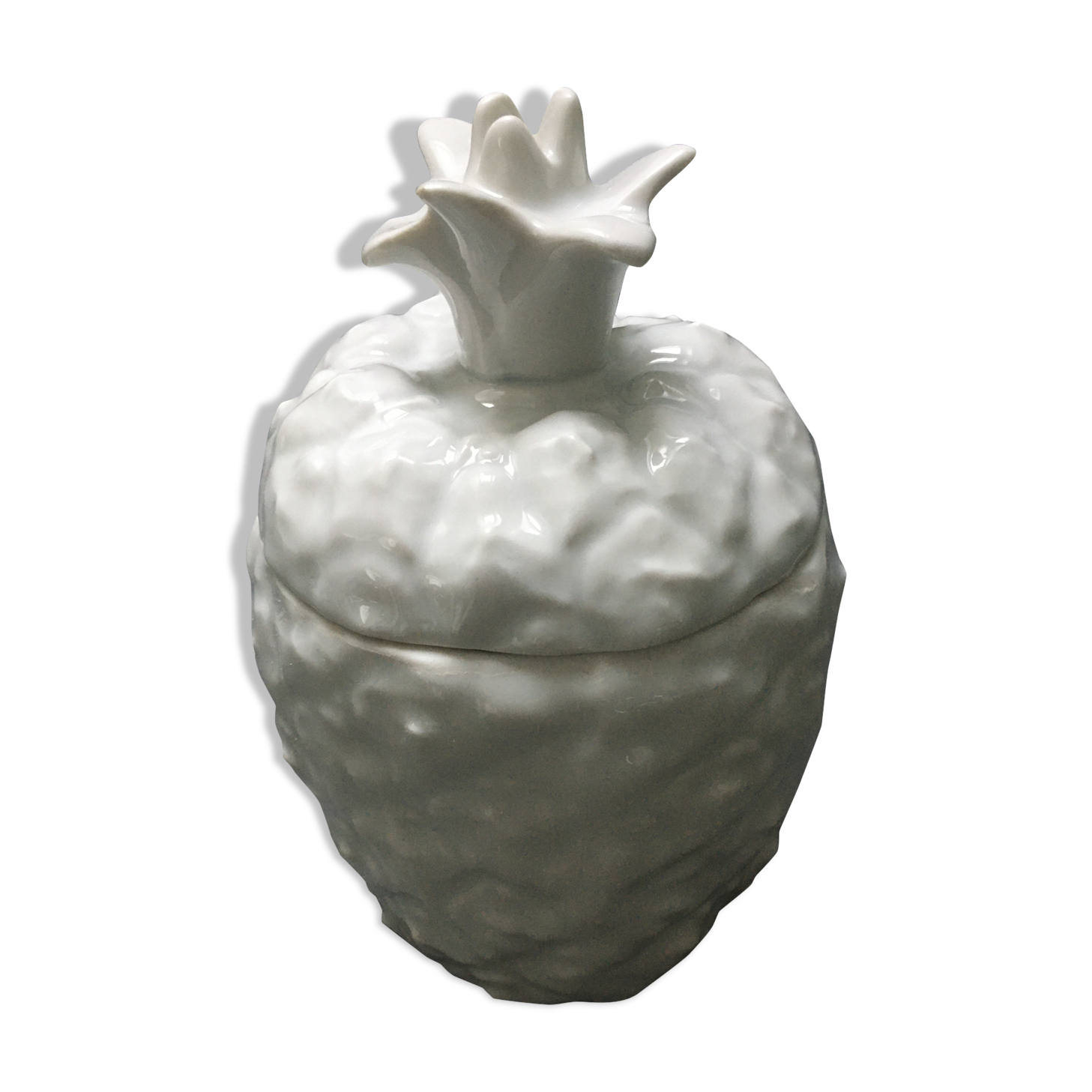 Porcelain pineapple candy box