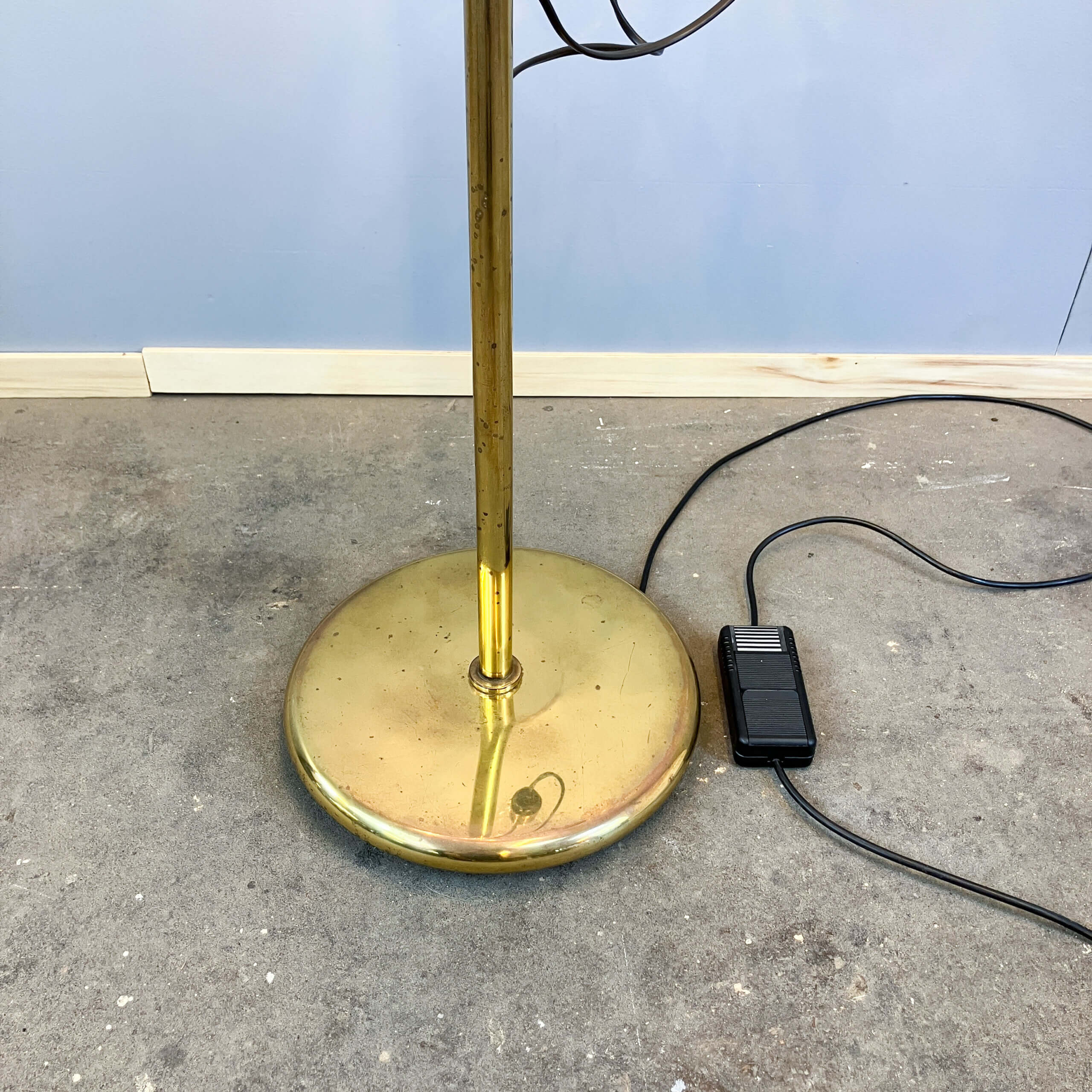 Cascade floor lamp by Star-Leuchten, brass, 1970s