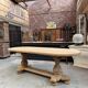 Oval table in solid oak