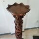ANTIQUE EXOTIC WOOD TRIPOD SADDLE 1890