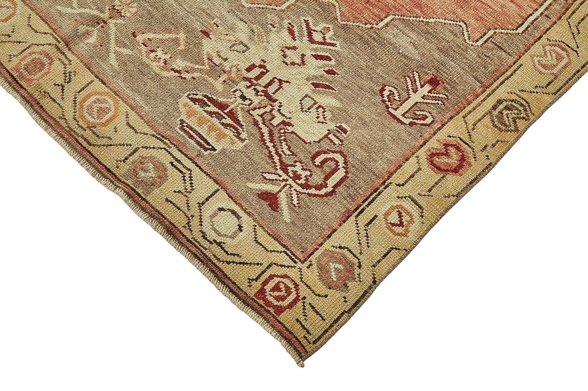 Turkish Vintage Anatolian Rug 150 cm x 338 cm