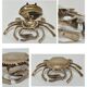 Vintage solid brass crab