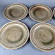 Series of 6 flat plates, blanot stoneware